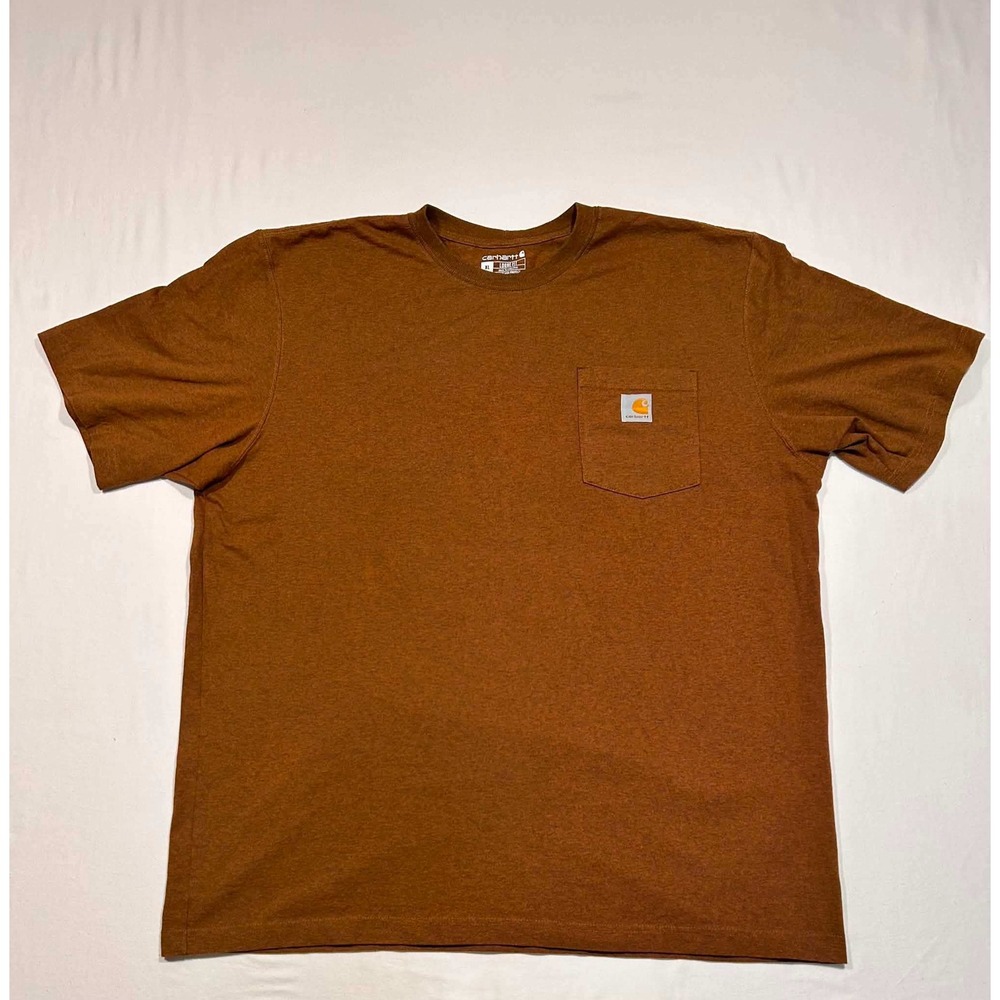 Carhartt‎ Loose Fit Pocket T-Shirt Mens XL Copper Brown Heather Short Sleeve Tee
